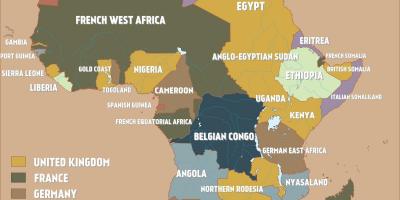 Карта британский Камерун